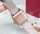 2017 Clone Cartier Santos 100 Diamond Bezel Rose Gold Leather Band 36mm Watch (4)_th.jpg